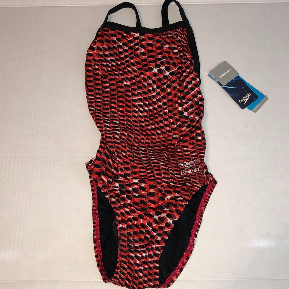 Speedo Women's Red One Piece Swimsuit
